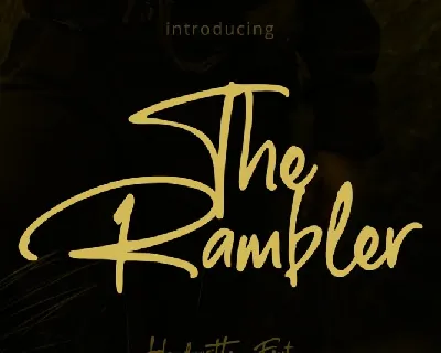 The Rumbler Script font
