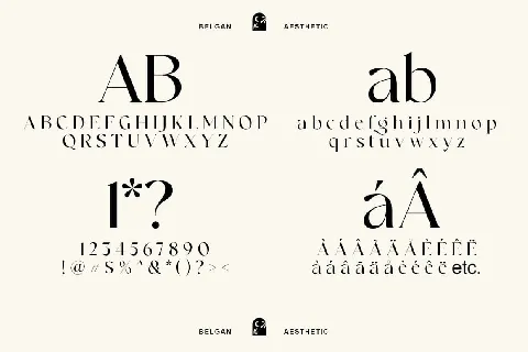 Belgan Aesthetic font