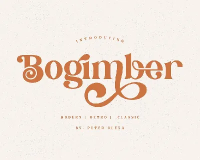 Bogimber font