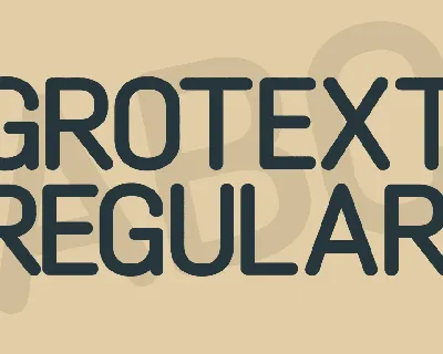 Grotext font