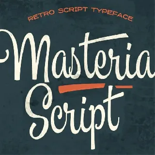 Masteria Script PERSONAL USE font