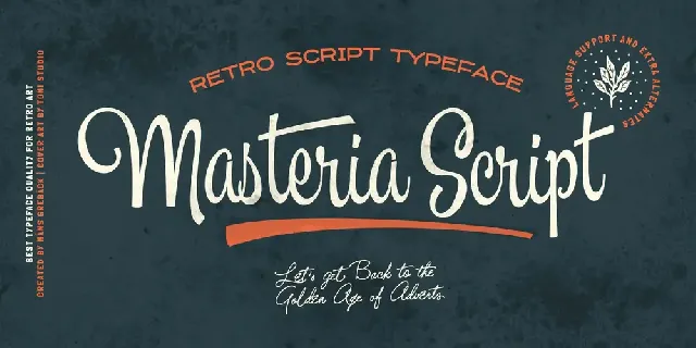 Masteria Script PERSONAL USE font