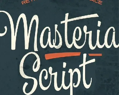 Masteria Script PERSONAL USE font