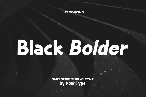 Black Bolder font