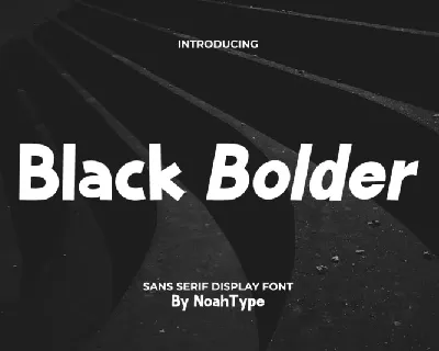 Black Bolder font