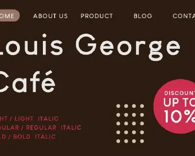 Louis George Cafe font