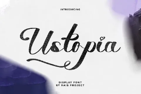 Ustopia Calligraphy font