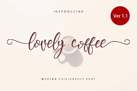 Lovely Coffee font