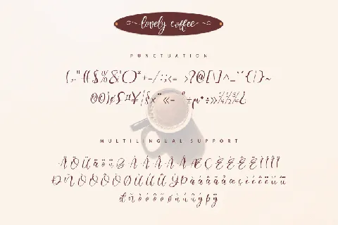 Lovely Coffee font