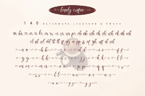 Lovely Coffee font