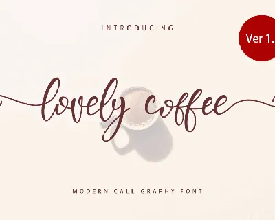 Lovely Coffee font