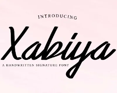 Xabiya Marker Script font