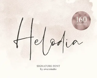 Helodia Signature font