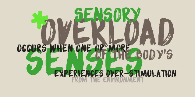 DK Sensory Overload font