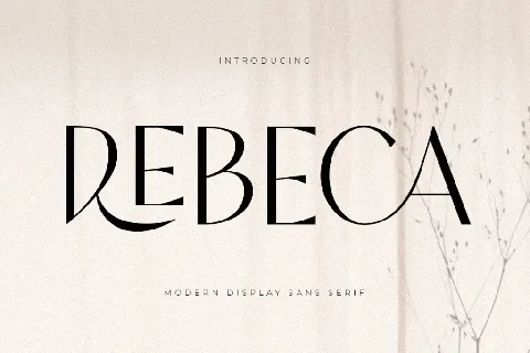 SS Rebeca font