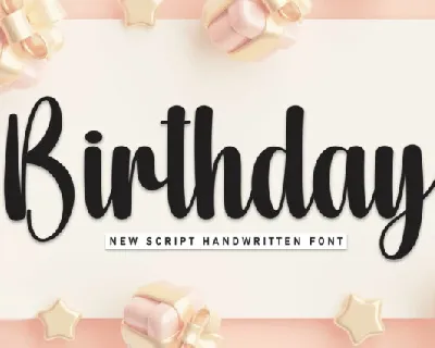 Birthday Script font