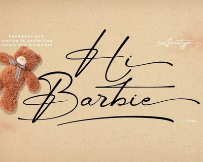 Hi Barbie font