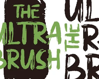 The Ultra Brush font