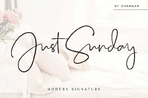 Just Sunday font
