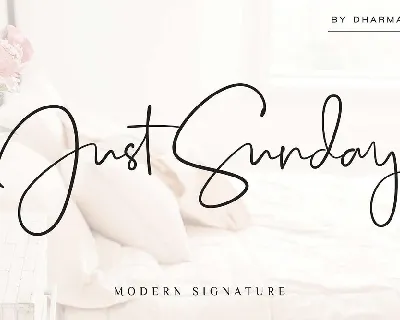 Just Sunday font