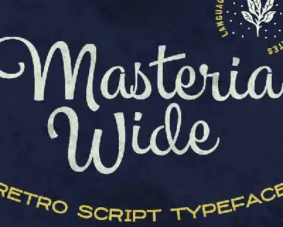 Masteria Wide PERSONAL USE font