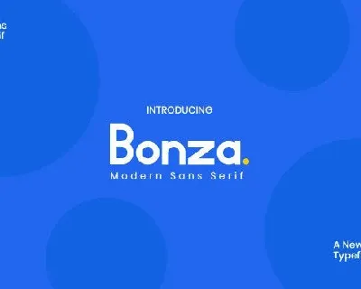 Bonza font