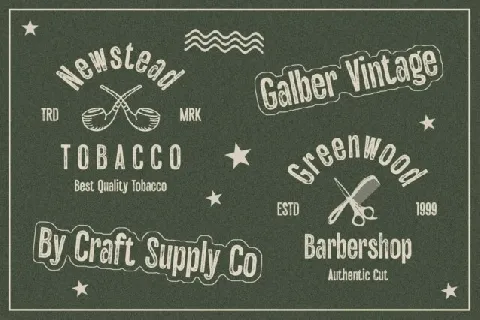 Galber Vintage font