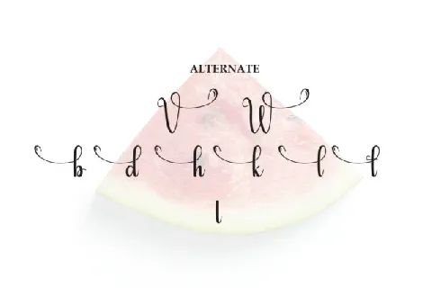 Watermelon Script Typeface font
