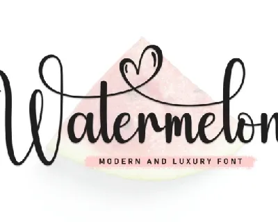 Watermelon Script Typeface font