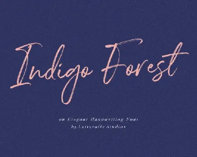 Indigo Forest Script font