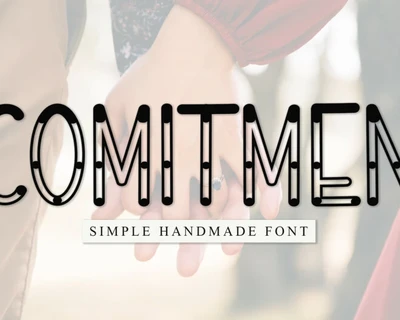 Comitmen Display font