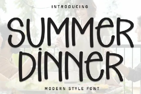 Summer Dinner Display font