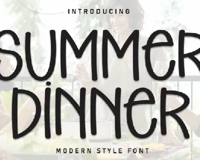 Summer Dinner Display font