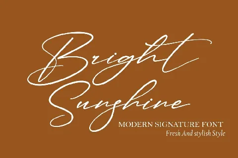 Bright Sunshine font