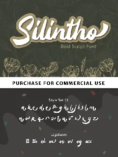 Silintho - Personal Use font