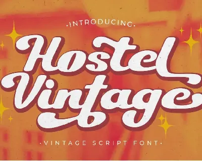 Hostel Vintage font