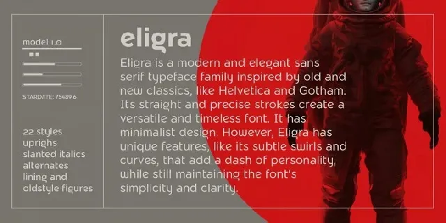 Eligra font