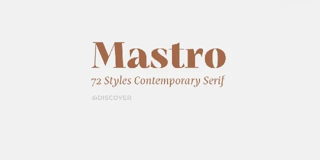 Mastro Family font