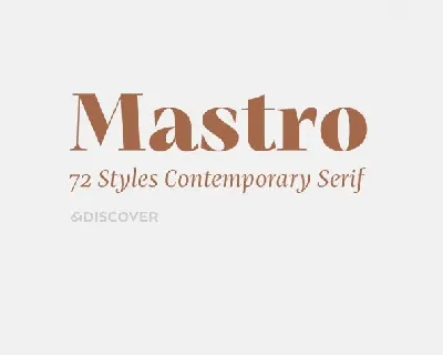 Mastro Family font