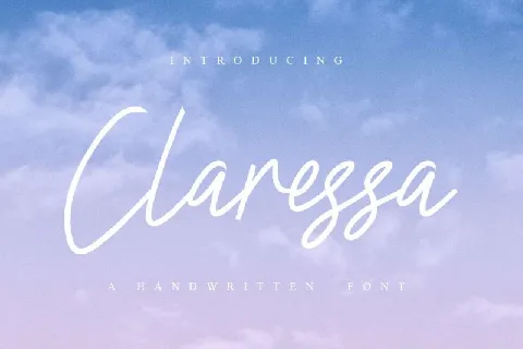 Claressa Handwriting font