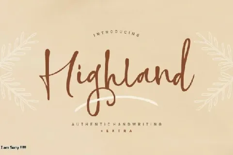 Highland Script Typeface font