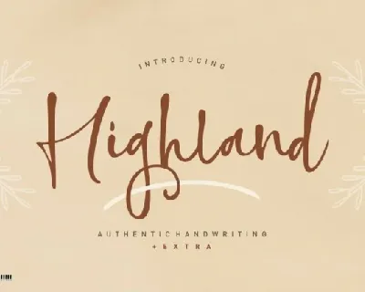 Highland Script Typeface font