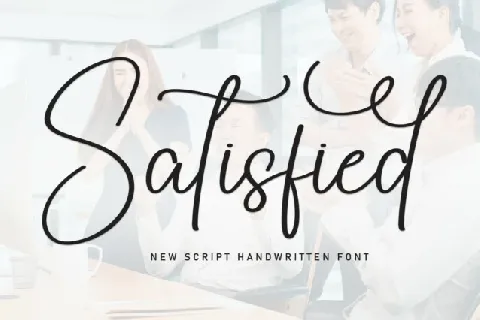 Satisfied Script font