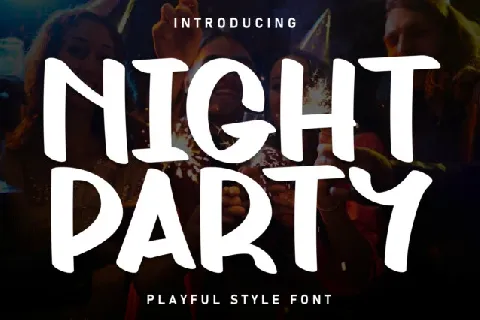 Night Party Brush font