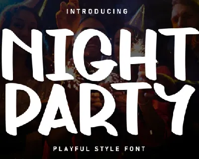 Night Party Brush font