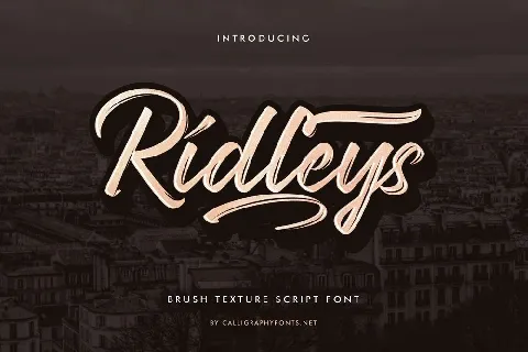 Ridleys font