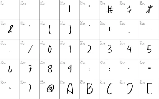 Sayangable font