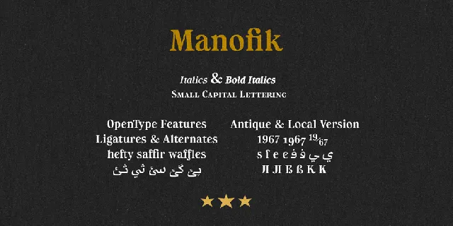 Manofik PERSONAL USE ONLY font