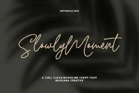 Slowly Moment font
