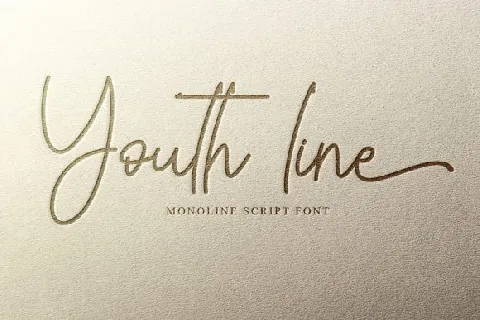 Youth line font